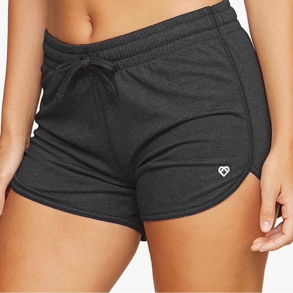 Womens Active Colosseum Gray Drawstring Running Shorts - Size Medium